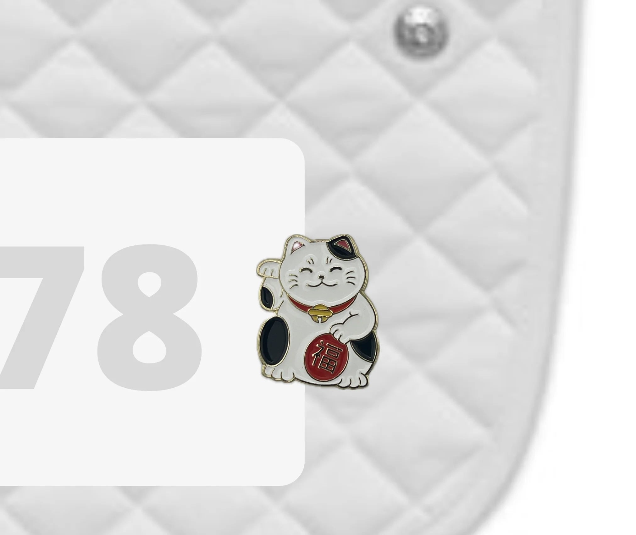 Duvois Cheval Lucky Cat Number Pin Charms