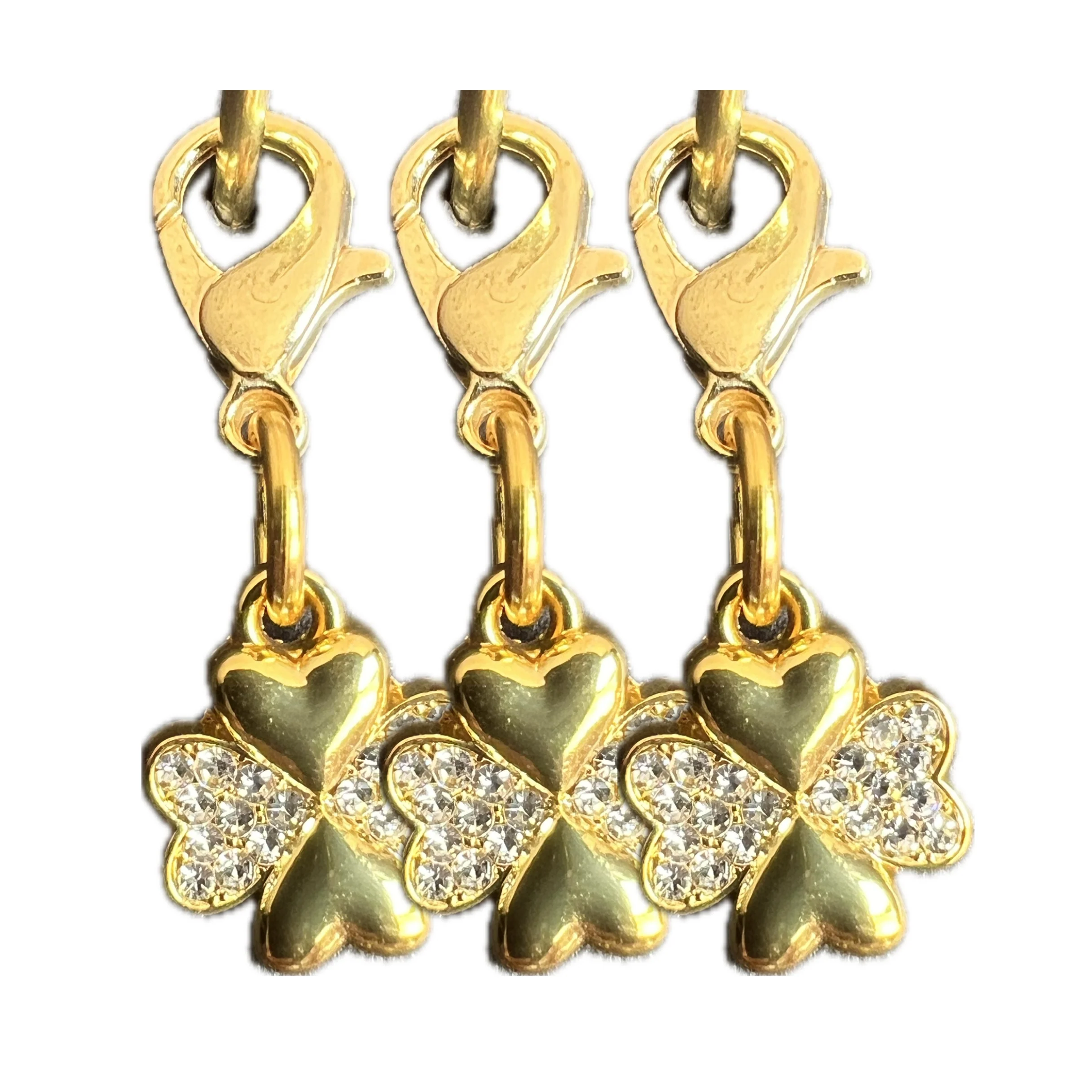 Dubois Cheval Braid Charm - Sparkly Lucky Clover