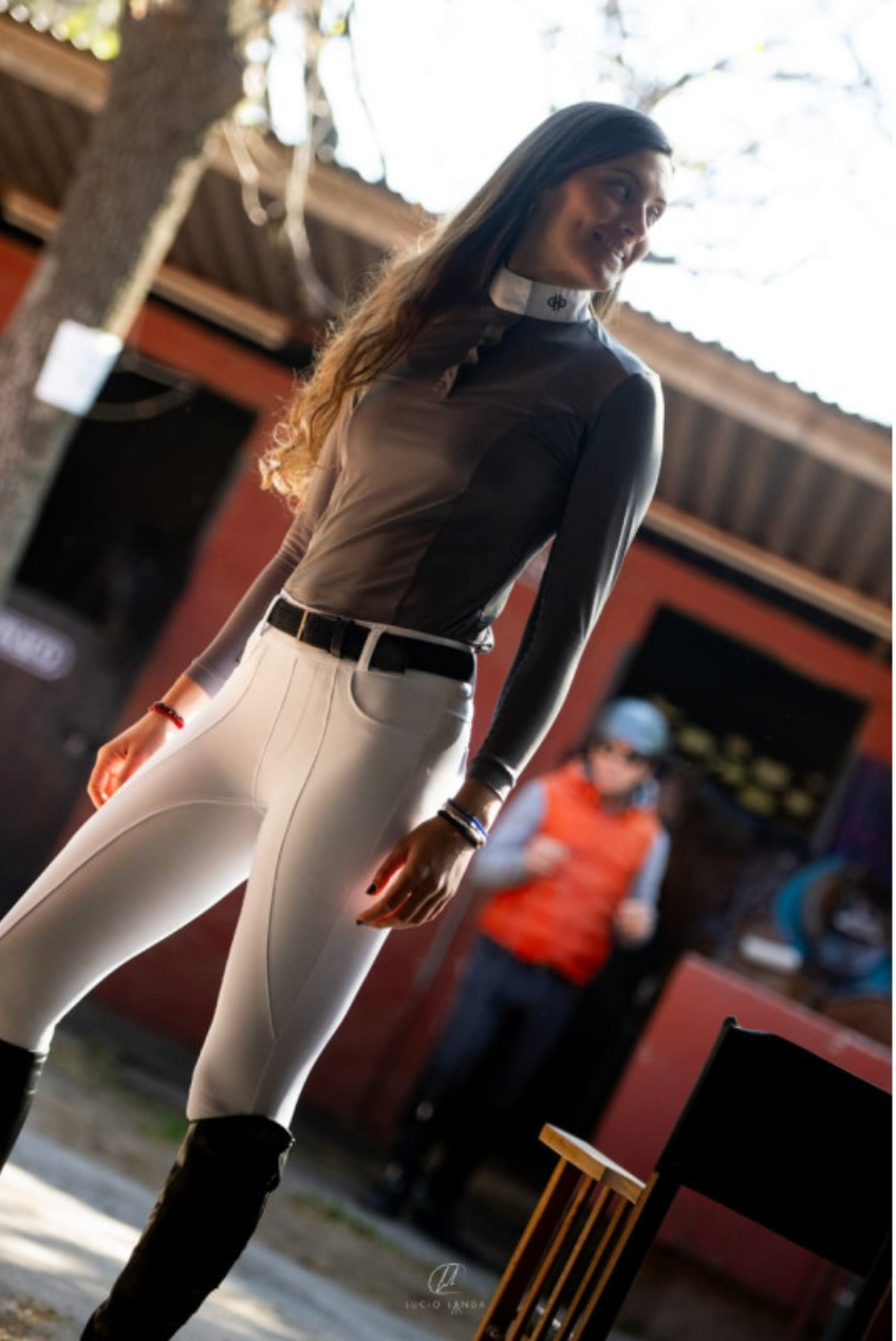 The Bit Equestrian - Long Sleeve Ladies Show Shirt