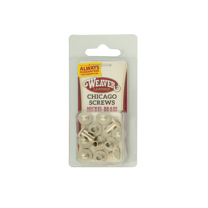 Chicago Screws Floral Nickel/Brass 6 pack