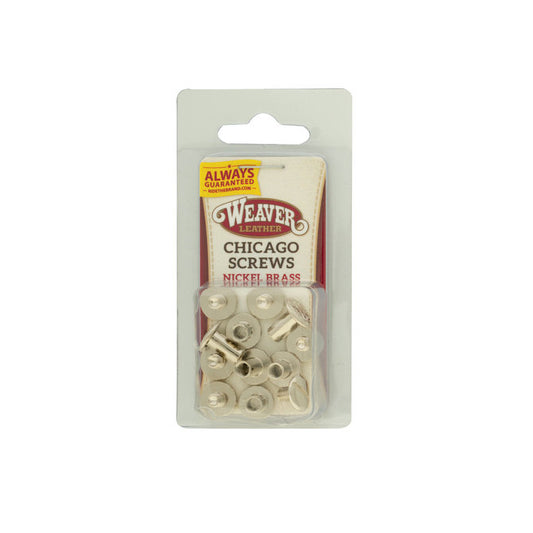 Chicago Screws Floral Nickel/Brass 6 pack