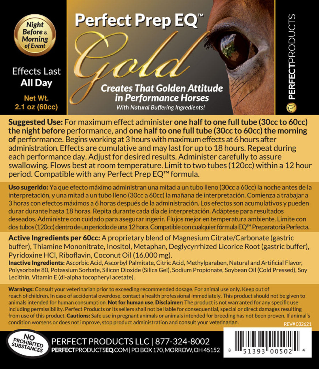 Perfect Prep EQ™ Gold Calming Paste 60cc