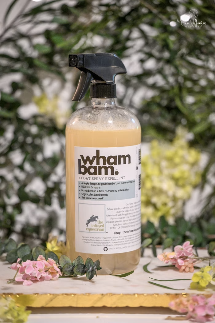 The Infused Equestrian Wham Bam. A Coat Spray Repellent