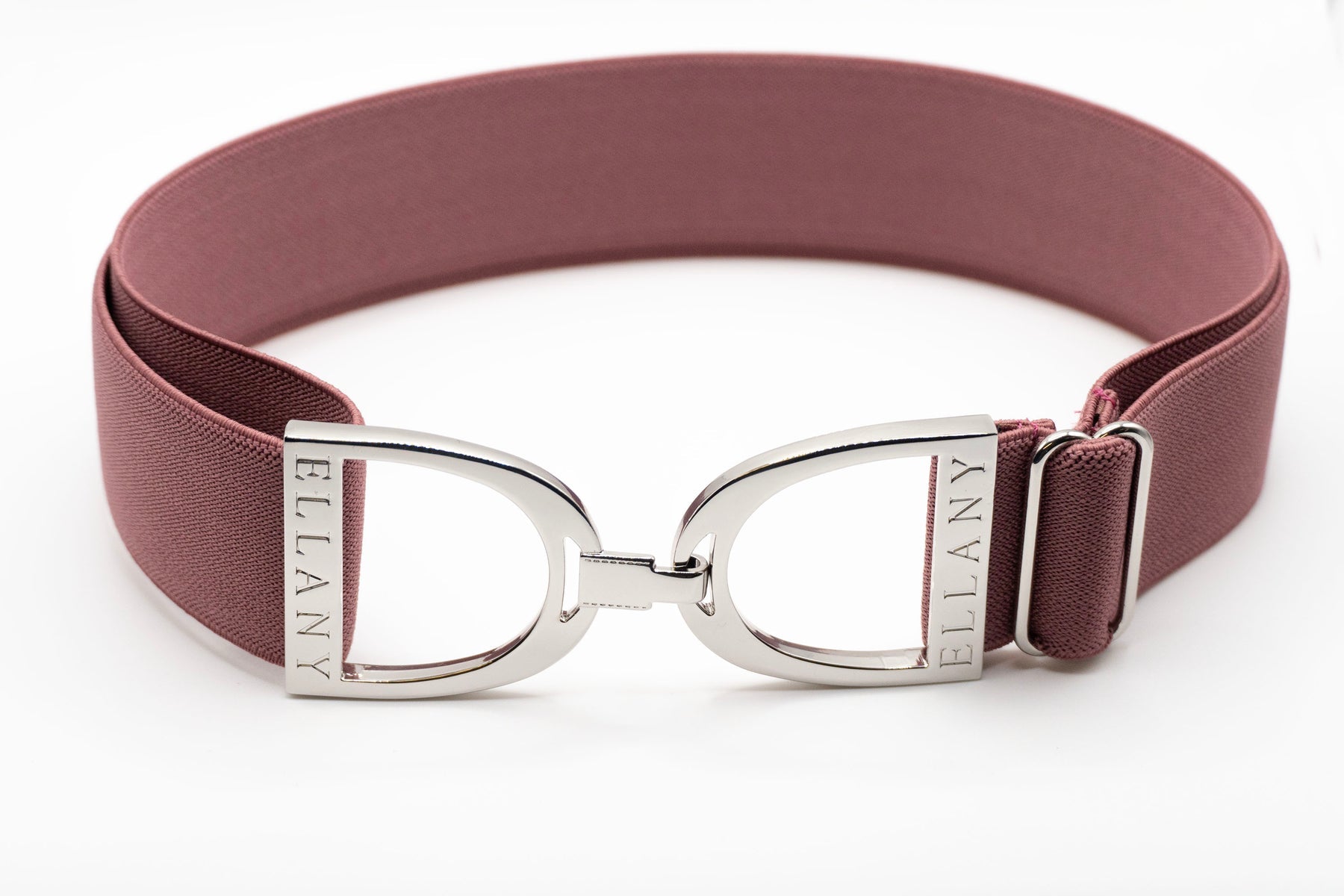 Ellany BERRY - 1.5" Silver Stirrup Elastic Belt