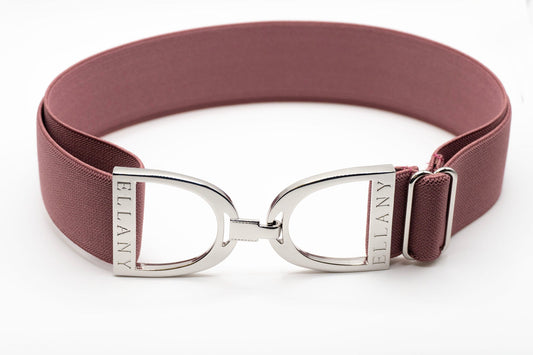 Ellany BERRY - 1.5" Silver Stirrup Elastic Belt