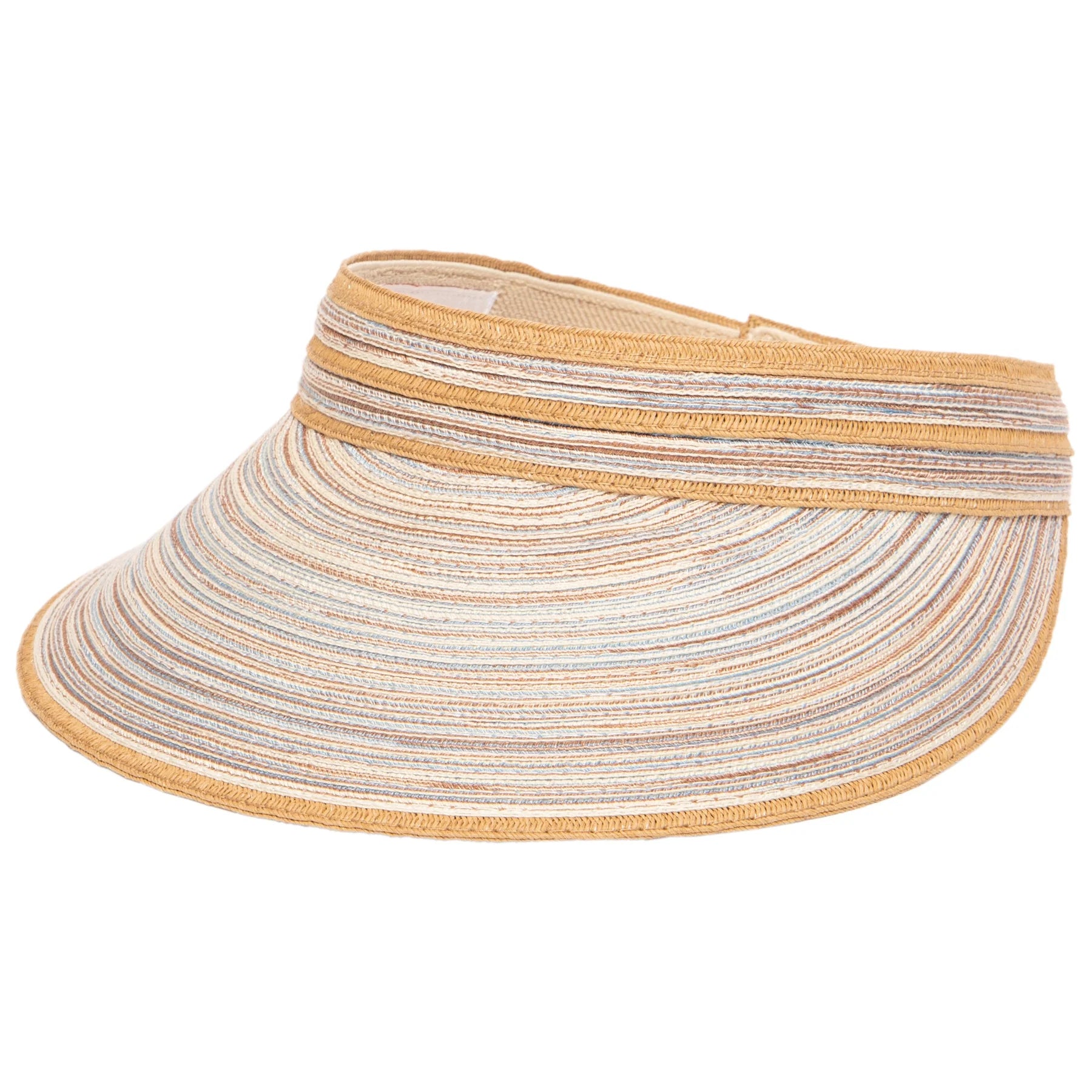 San Diego Hat Company Women's Mixed Braid Visor with Velcro Strap