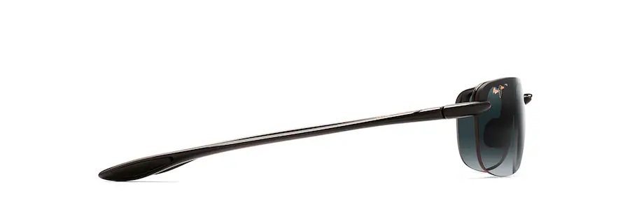 Maui Jim SANDY BEACH Gloss Black-Neutral Grey Lens Polarized Rimless Sunglasses