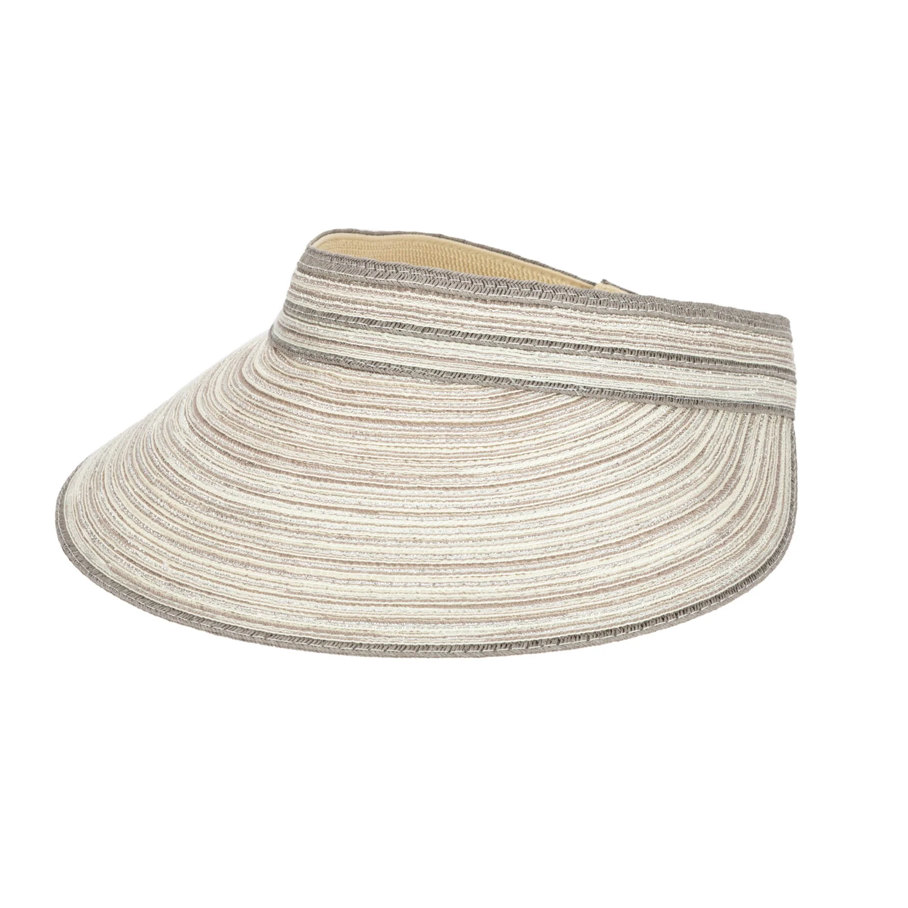 San Diego Hat Company Women's Mixed Braid Visor with Velcro Strap