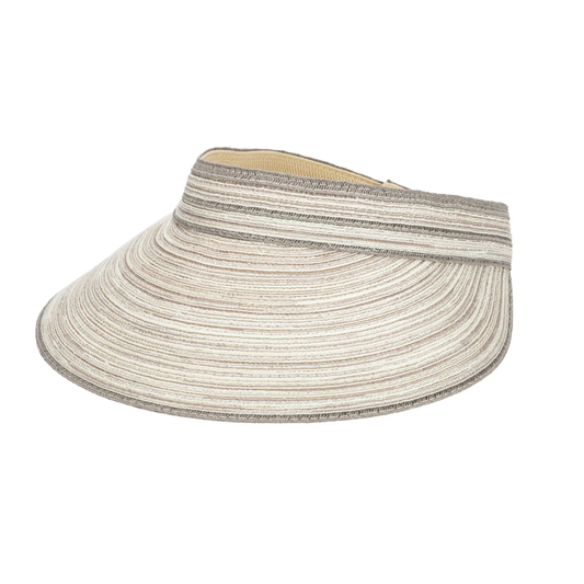 San Diego Hat Company Women's Mixed Braid Visor with Velcro Strap