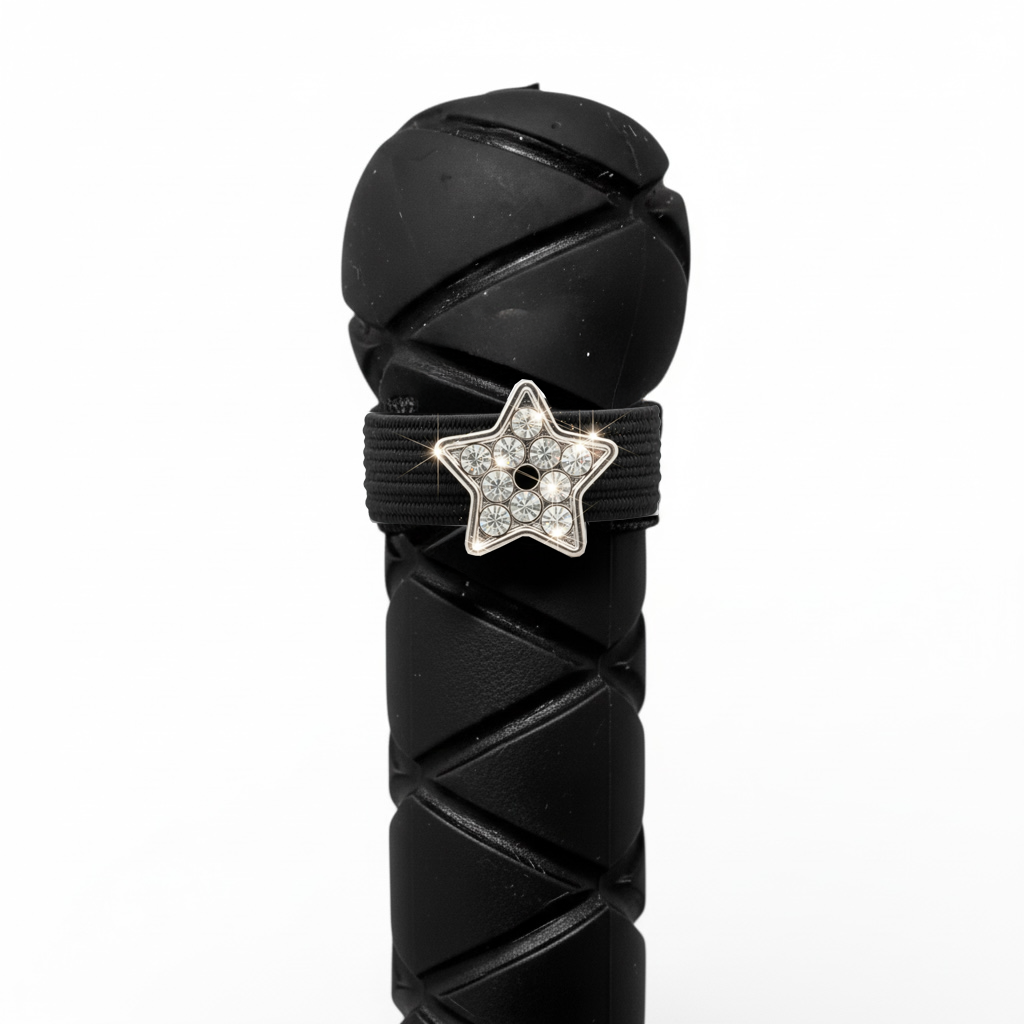 Sparkly Silver Star - Dubois Cheval Crop Charm