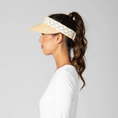 Load image into Gallery viewer, San Diego Hat Company Women's Raffia Braid Visor with Jacquard Band
