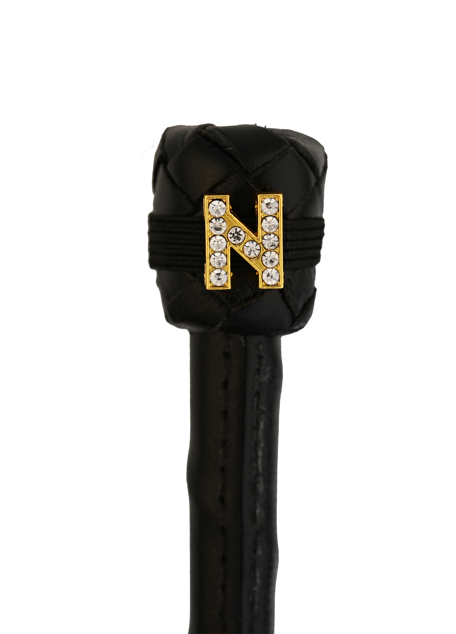 Dubois Cheval Crop Charm - Pave Crystal Gold Letter