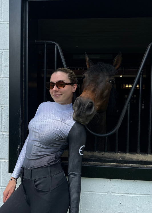 Equestrian Club Chaya Turtleneq Long Sleeve Women Riding Shirt