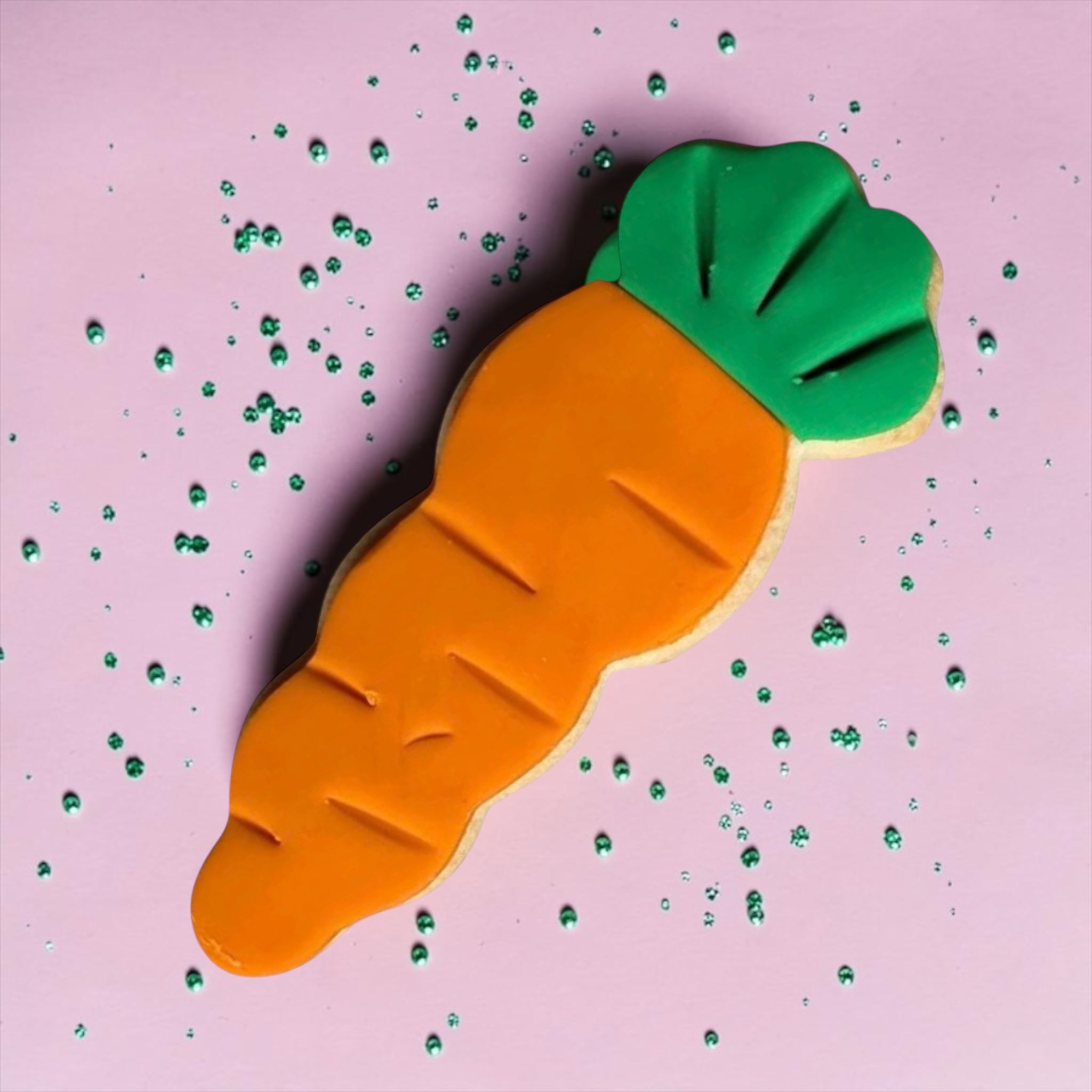 Carrot – Sprinkles & Sparkles Single Sugar Cookie for Humans