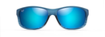 Load image into Gallery viewer, Maui Jim KAIWI CHANNEL Blue Black Stripe-Blue Hawaii Lens Polarized Wrap Sunglasses
