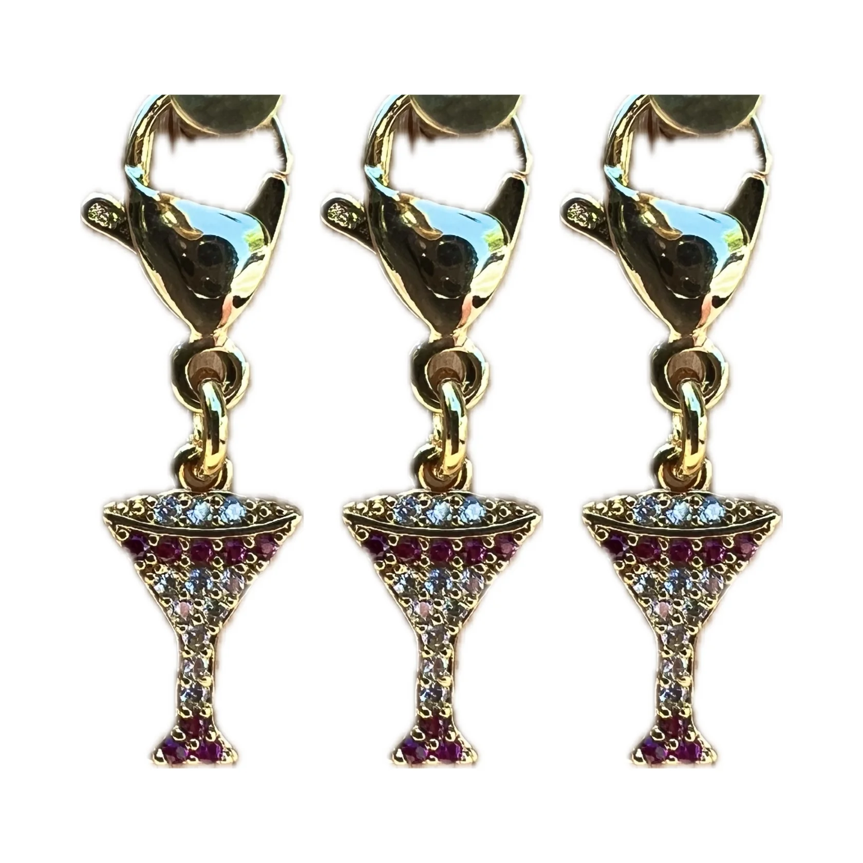 Dubois Cheval Braid Charm - Sparkly Martini
