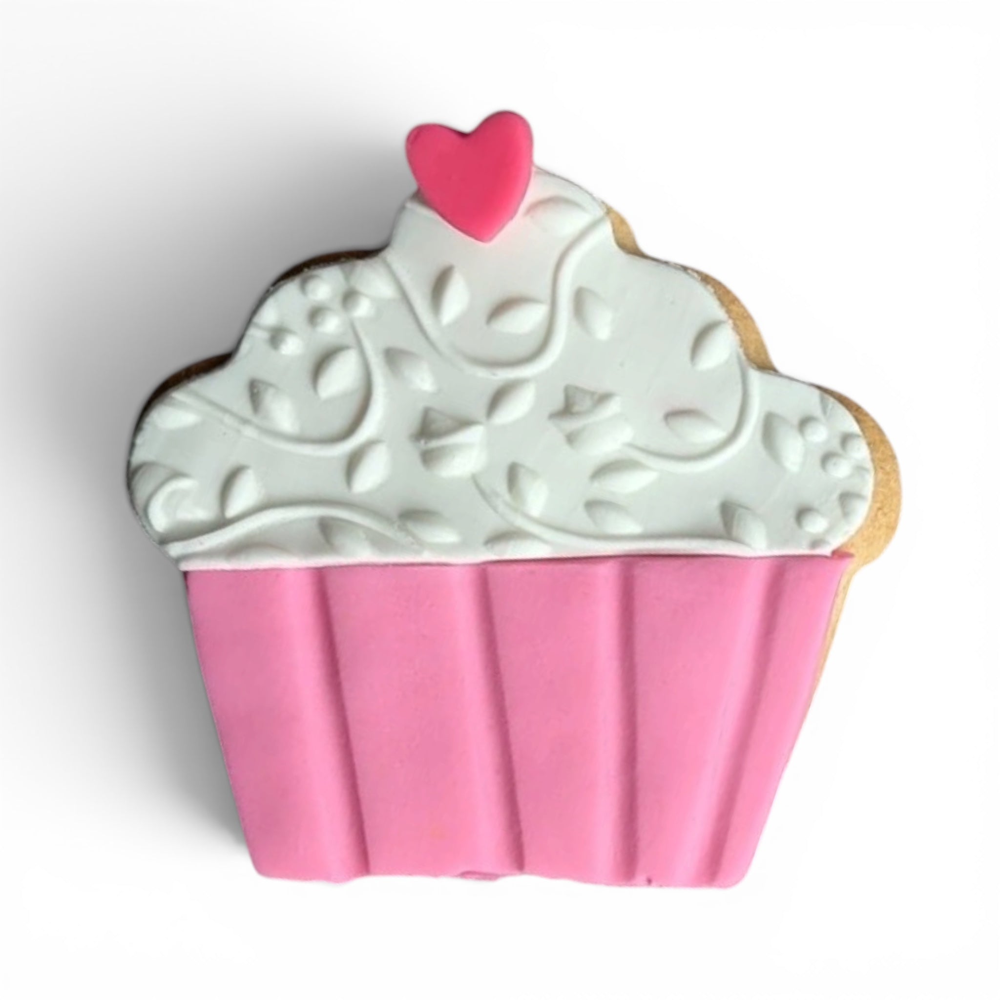 Sweet Heart Cupcake – Sprinkles & Sparkles Single Sugar Cookie for Humans