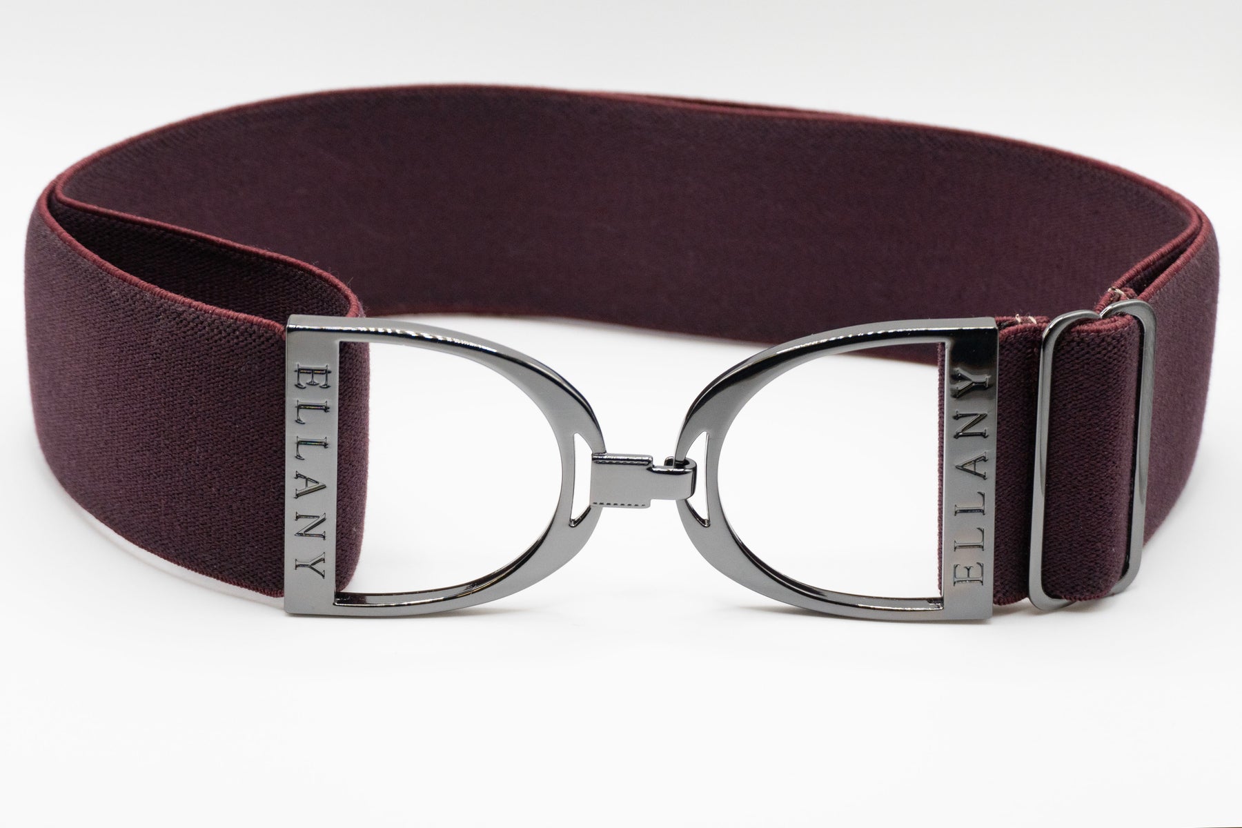 Ellany Elastic Belts Gunmetal  StIrrup 2"