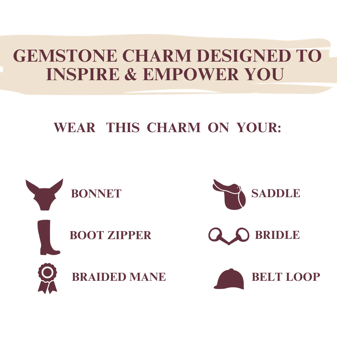 Dubois Cheval Confidence Bonnet Charm