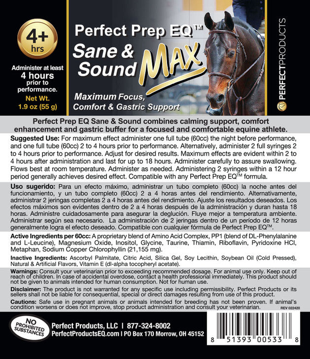 Perfect Prep EQ™ Sane & Sound MAX Calming Paste 60cc