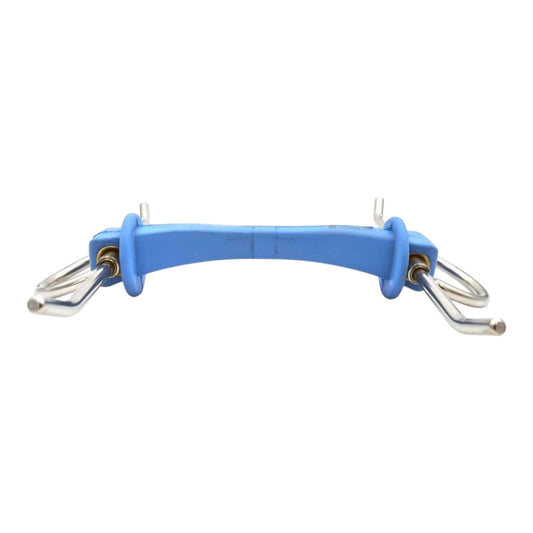 Poponcini Harmony Full Cheek Snaffle with Rods and Little Rings Bit