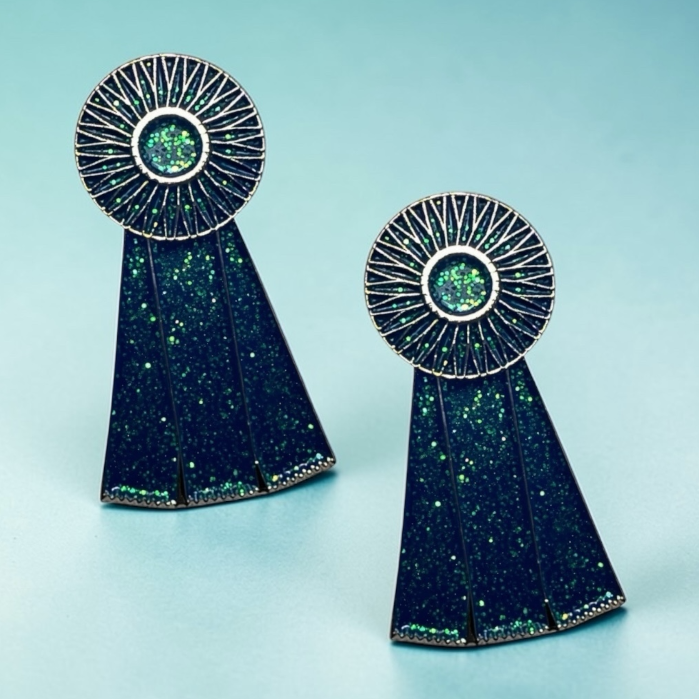 Blue Ribbon Number Pin Charms by Dubois Cheval