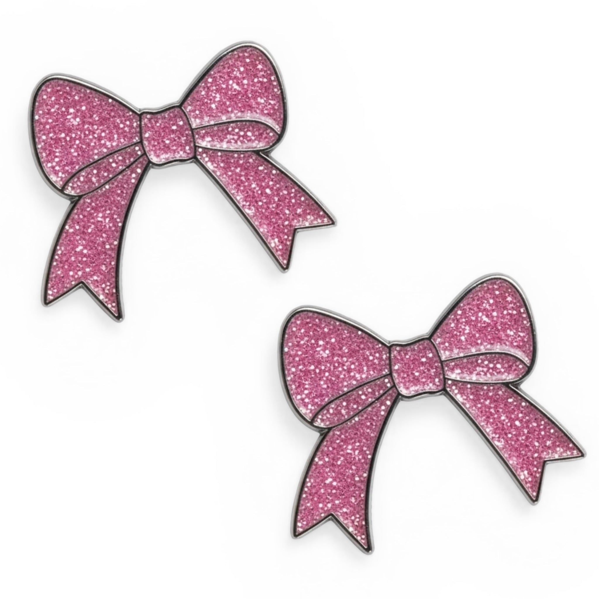 Pink Bows Number Pin Charms by Dubois Cheval