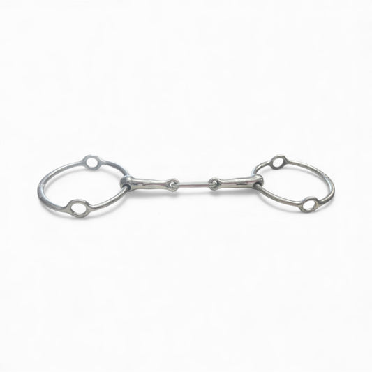 Alorian Custom Bit Double Snaffle Bristol King Gag Bit