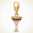 Load image into Gallery viewer, Sparkly Martini Braid Charm by Dubois Cheval
