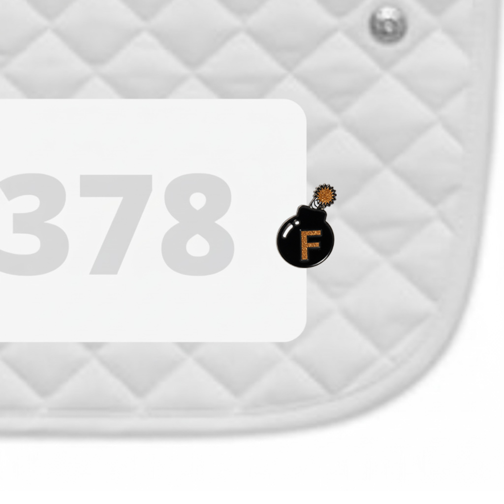 F Bomb Number Pin Charms by Dubois Cheval