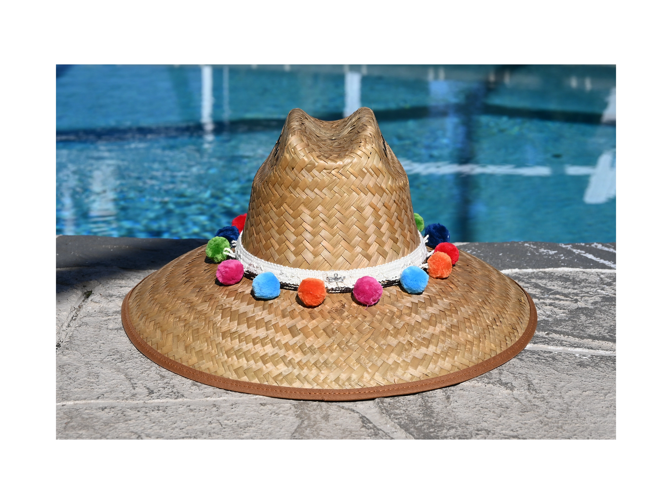 Dragonfly Designs Sunhats Pom Poms