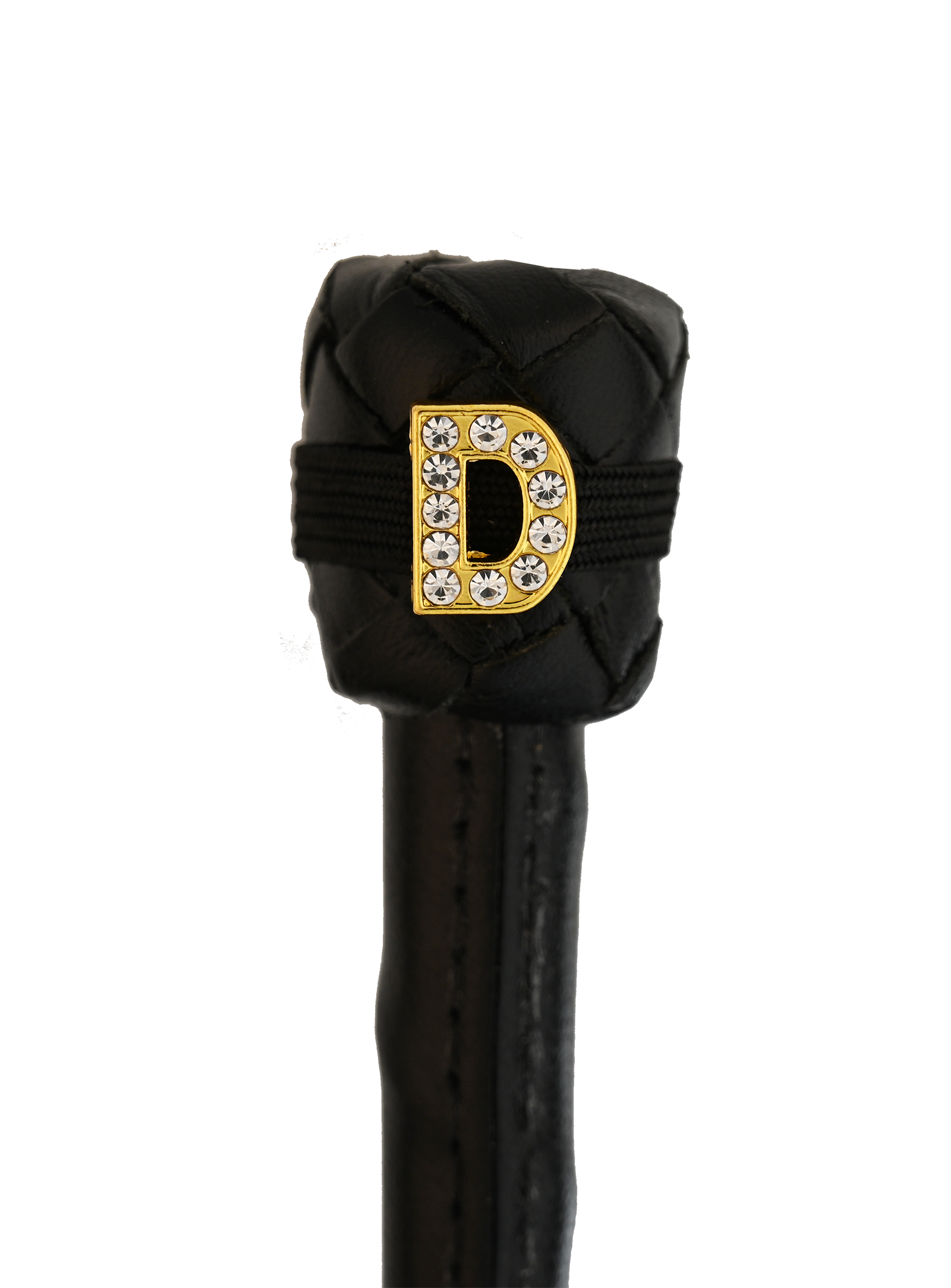 Dubois Cheval Crop Charm - Pave Crystal Gold Letter