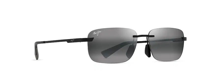 Maui Jim LANAKILA Grey Matte Black with Grey Sunglasses