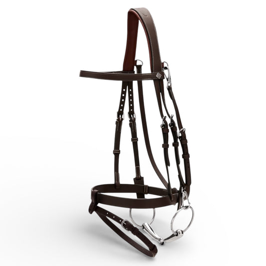 Dyon Flat Leather Bridle With Snap Hooks