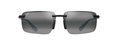 Load image into Gallery viewer, Maui Jim LAULIMA Matte Black-Neutral Grey Lens Polarized Rimless Sunglasses
