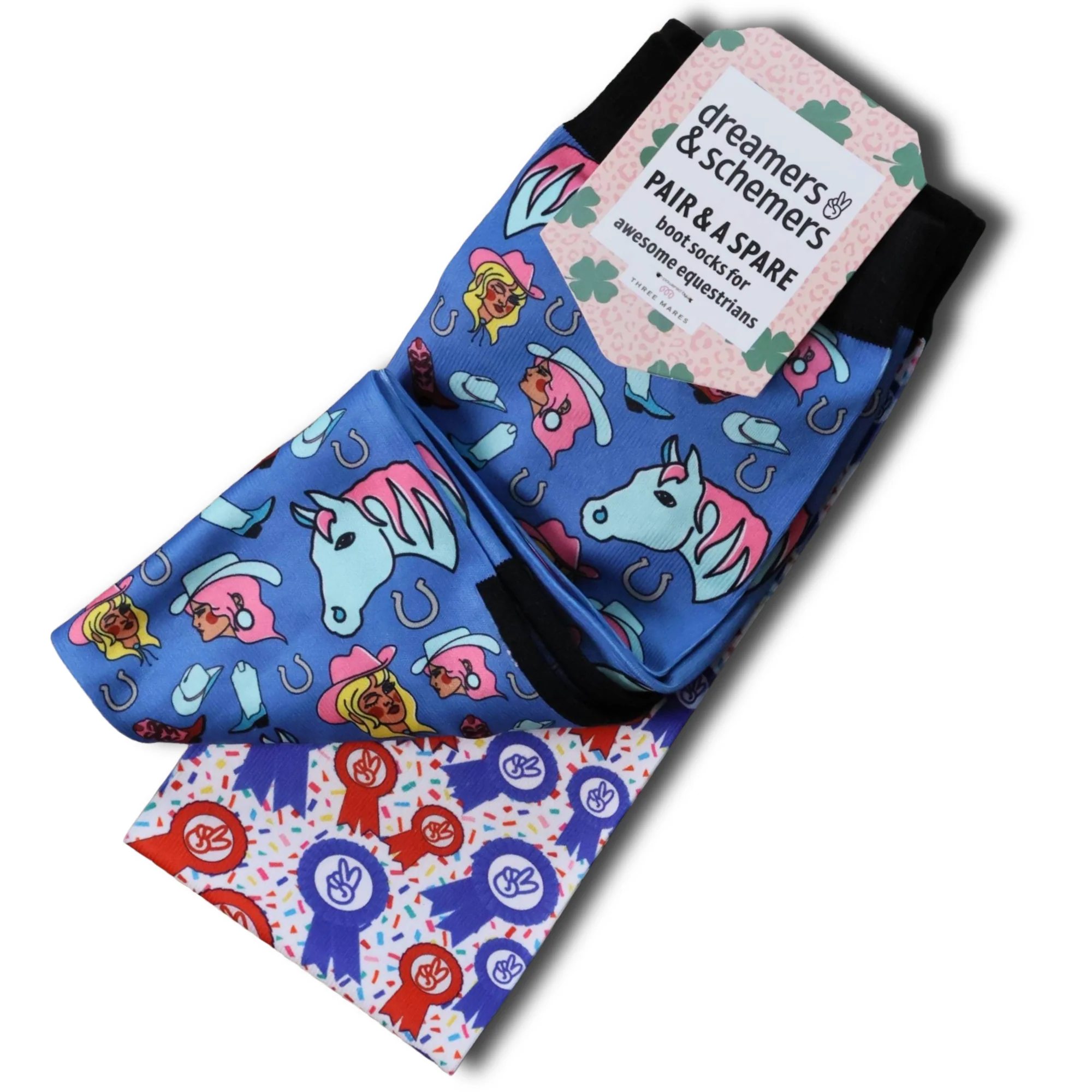 Cowgirl Rodeo - Dreamers & Schemers Pair & A Spare Socks