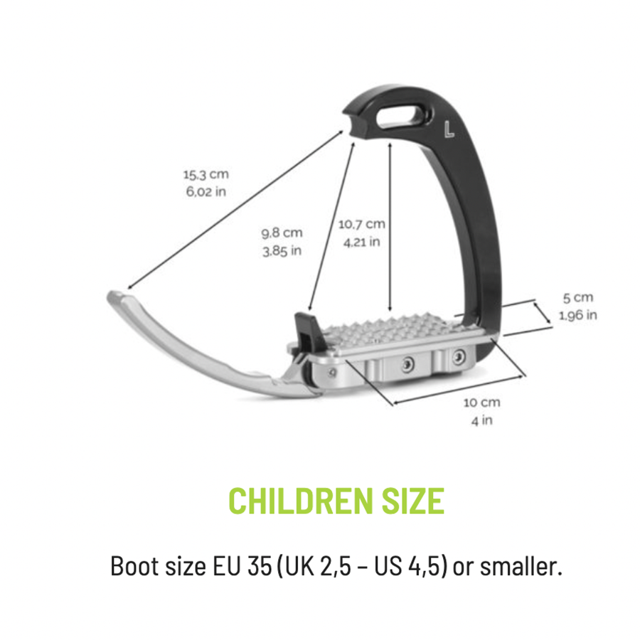 Tech Stirrups Venice Children Stirrups Silver/Silver