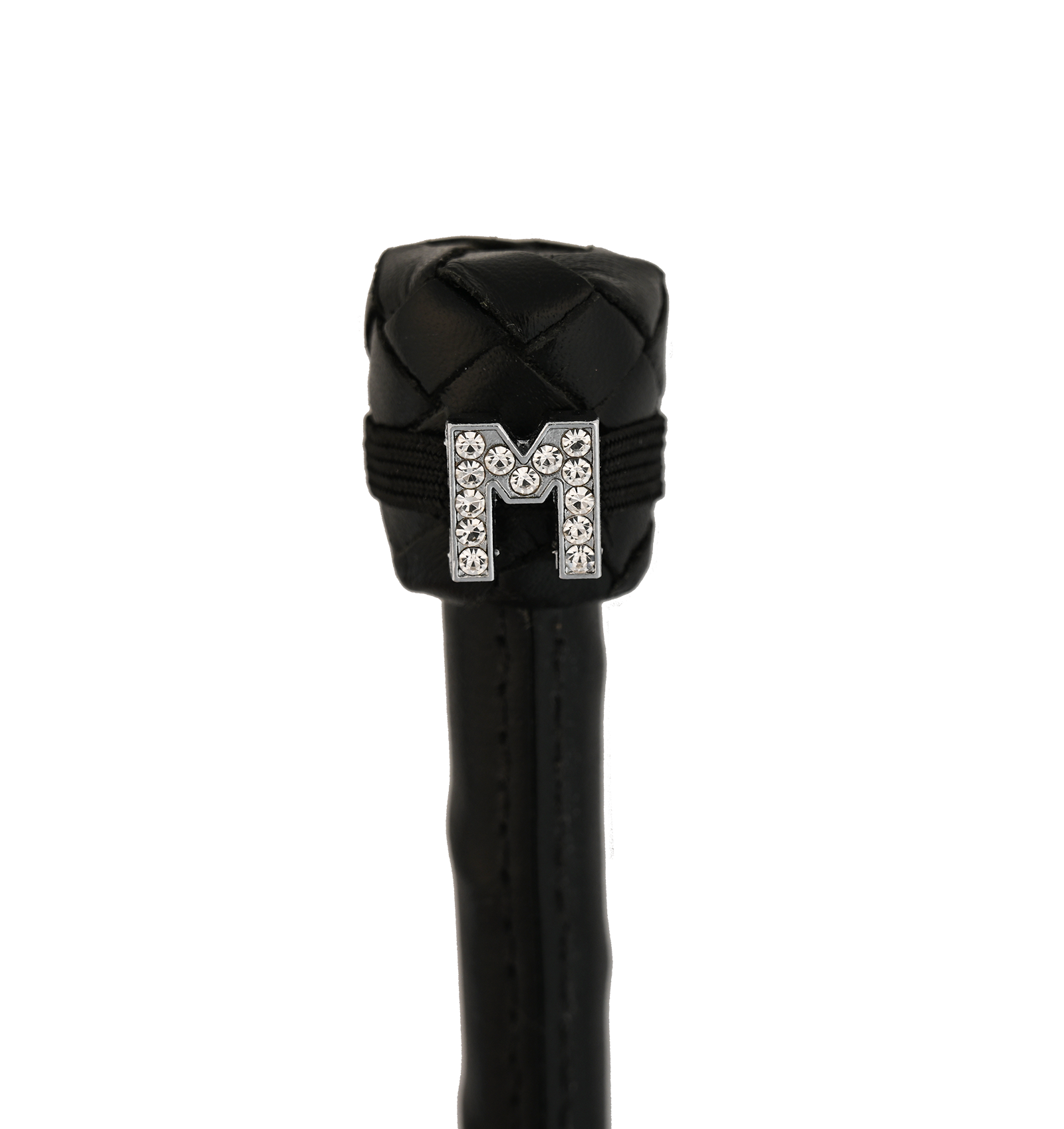 Dubois Cheval Crop Charm - Pave Crystal Silver Letter