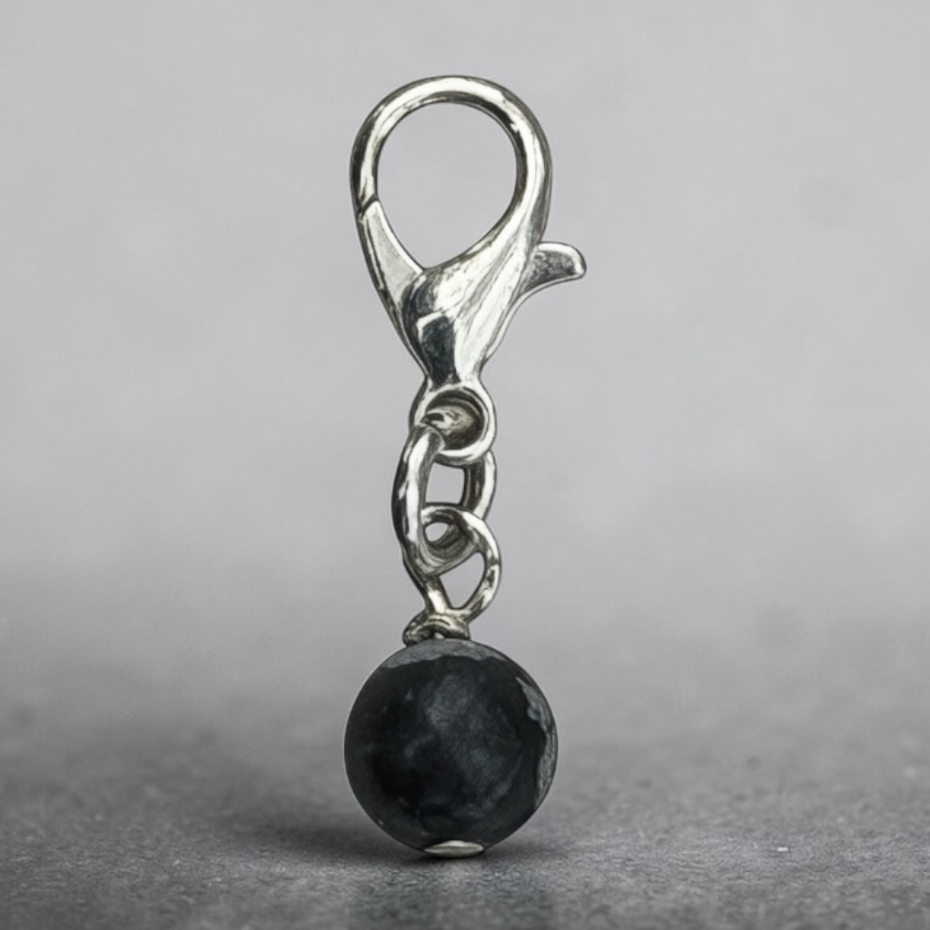 Snowflake Obsidian Protection Charm by Dubois Cheval