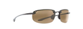 Load image into Gallery viewer, Maui Jim HO'OKIPA Gloss Black-HCL® Bronze Lens Polarized Rimless Sunglasses
