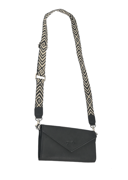 Pénélope Leather Phone Pocket with Strap – Perforated Leather