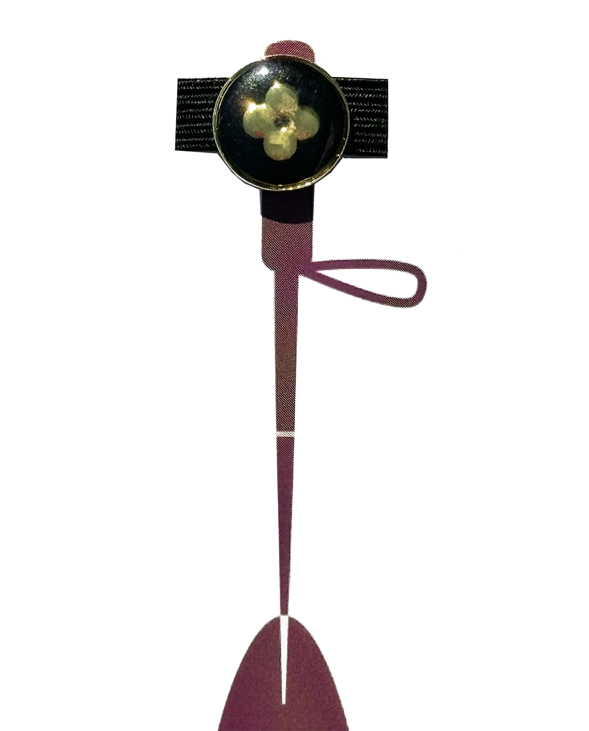 Dubois Cheval Crop Charm - Gold Clover