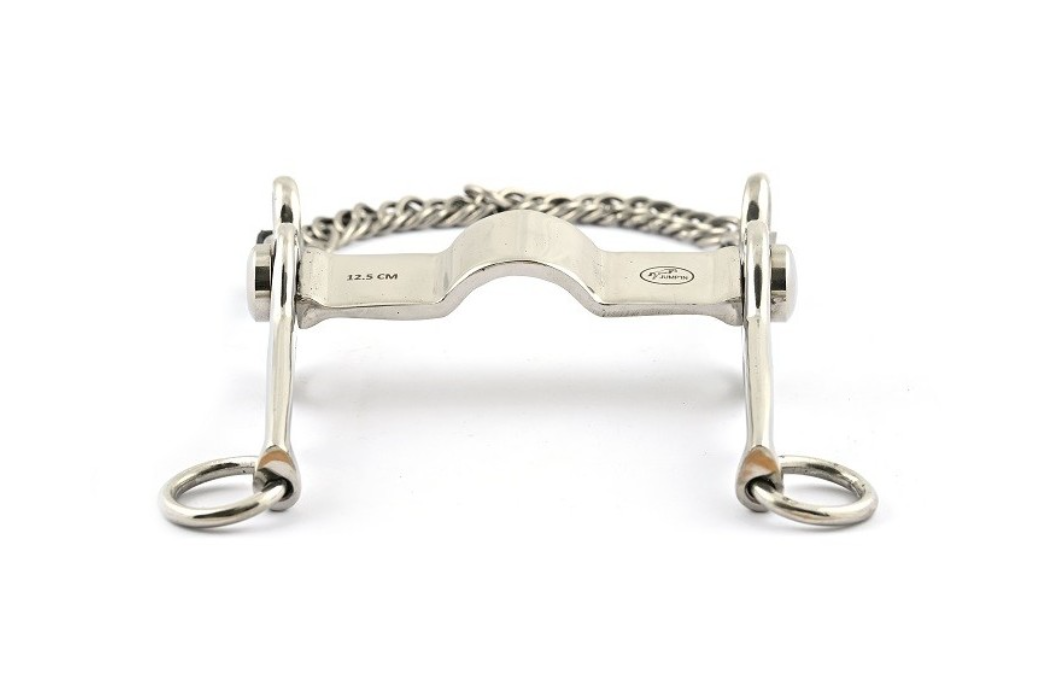 Jump In Flat Reclining Cannon Pelham Bit 125mm