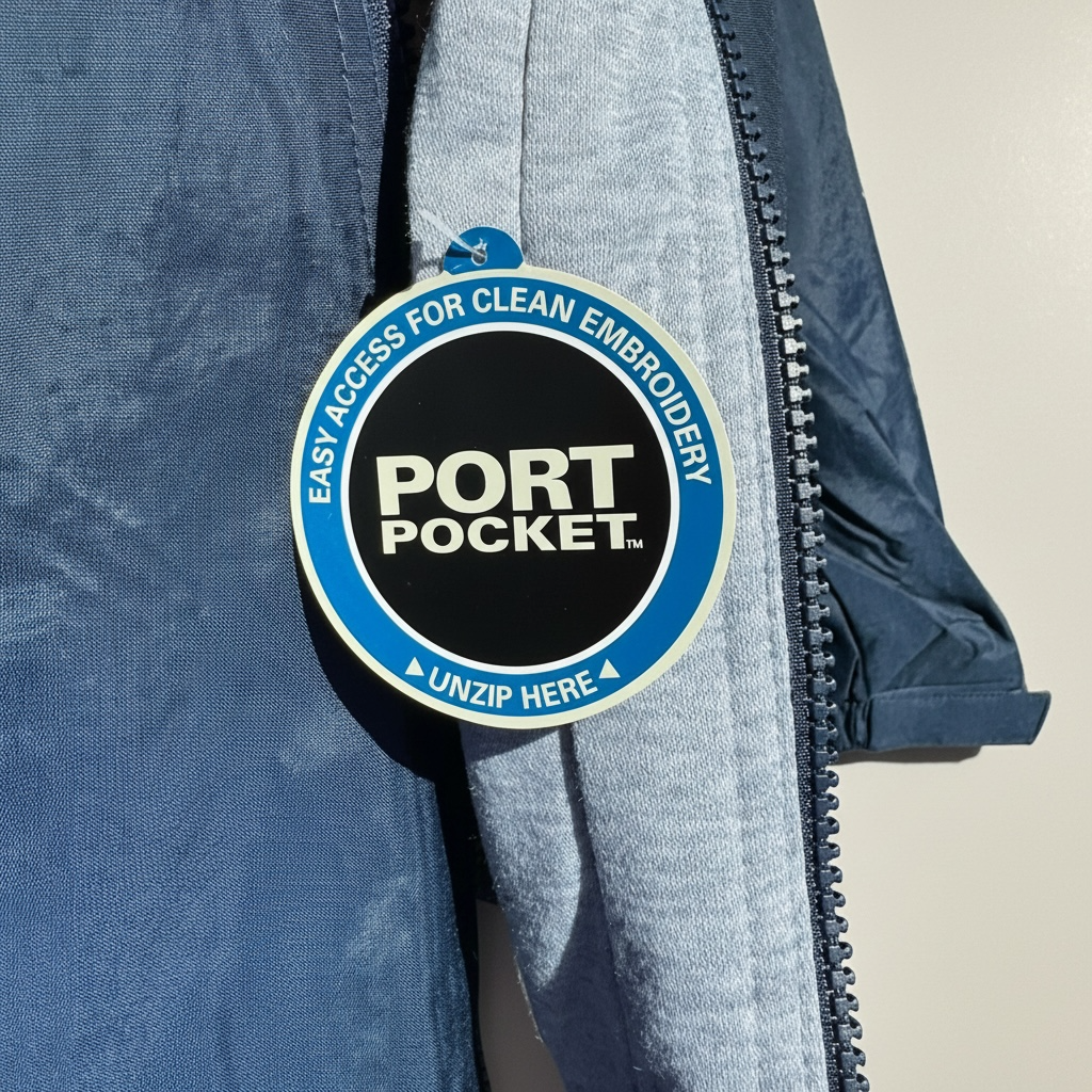 HITS Unisex Embroidered Hooded Rain Jacket