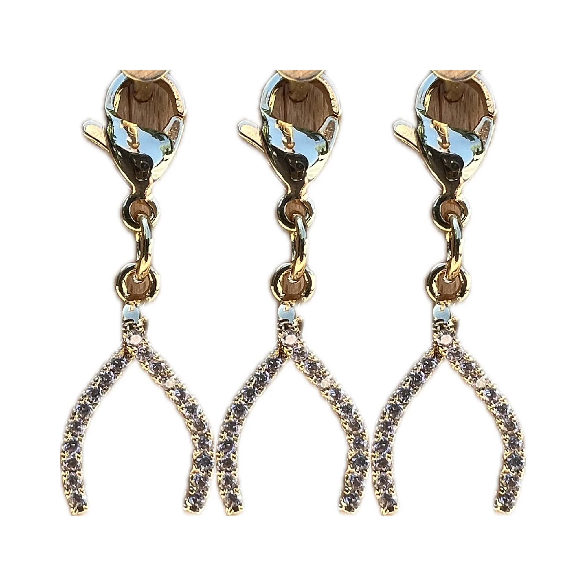 Dubois Cheval Braid Charm - Sparkly Wishbone