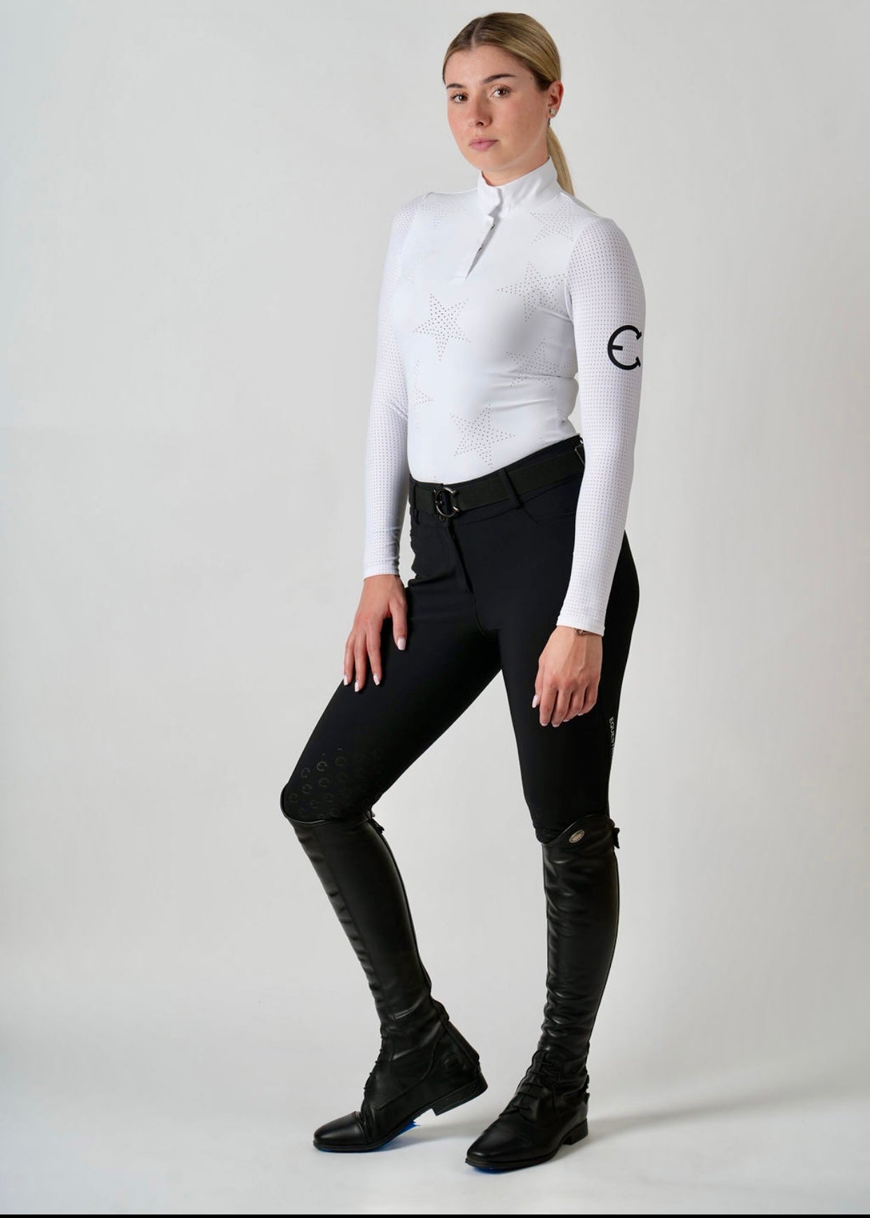 Equestrian Club Star Long Sleeve Riding Shirt