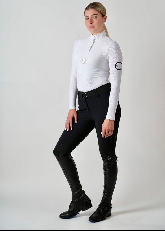 Equestrian Club Star Long Sleeve Riding Shirt