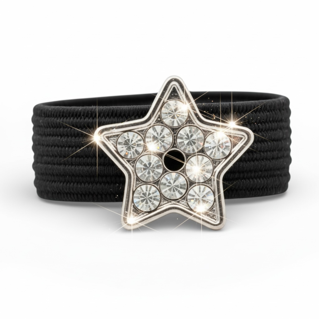 Sparkly Silver Star - Dubois Cheval Crop Charm