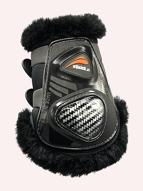 eQuick eCarbon Shock Rear Fluffy Black