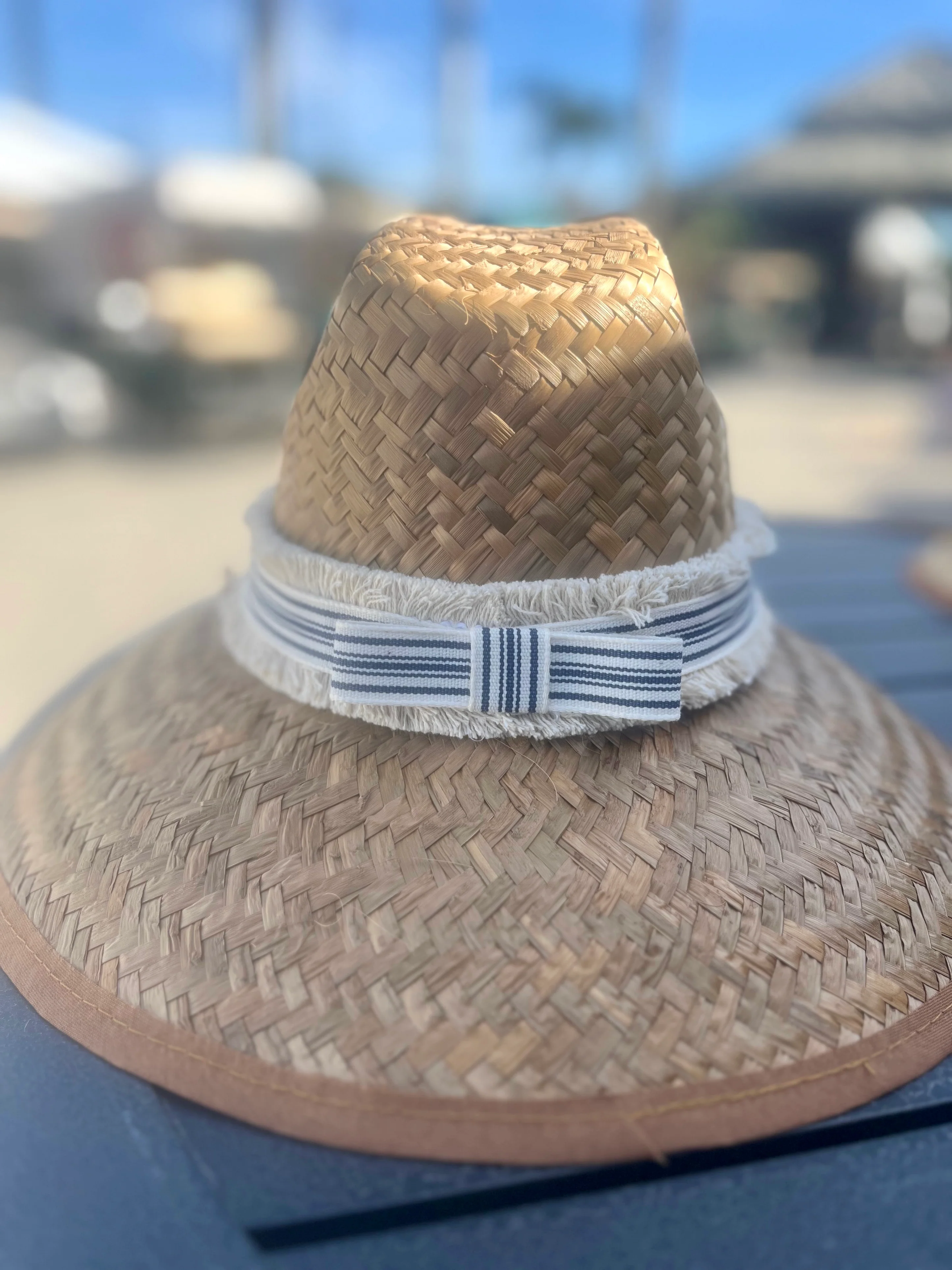 Island Girl Hats - Navy Pinstripe